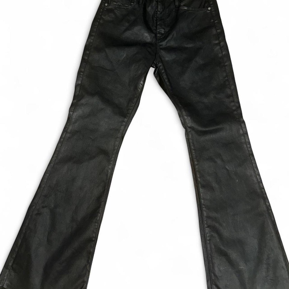 AG Adriano Goldschmied Farrah Boot High Rise Coated‎ Black Jeans 29x32 Flare
